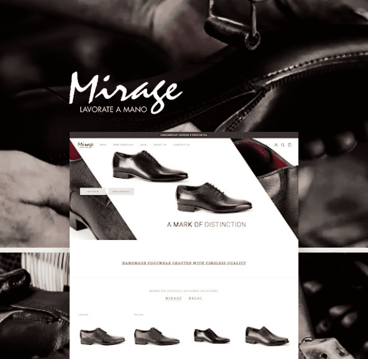 Mirage Shoes E-commerce Website